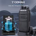 Retevis RT24 Walkie Talkie PMR446 License-free Professional Two Way Radio 16 Channels Walkie Talkies Scan TOT with USB Charger and Earpieces,Adults (Black, 1 Pair) - 5