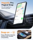 CANSHN Coque Magnétique pour Samsung Galaxy S25 Ultra(6,9 Pouces), [Protection Complète de l'appareil Photo] Housse Fond Mat Translucide,Noir - 5