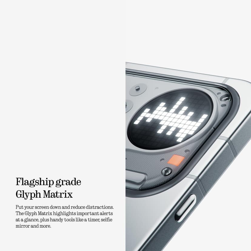 Nothing Phone (4a) Pro - 50 MP Triple Camera with Up To 140X ultra Zoom, Metal Unibody Smartphone, Long Lasting Battery and 50W Fast Charge, 144Hz AMOLED Display and Glyph Bar, 8GB + 128GB - Silver - 2