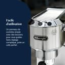 De'Longhi Dedica Style, Traditional Pump Espresso Machine, Coffee and Cappuccino Maker, EC685M, Silver - 5