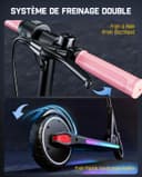 FanttikRide T9 Apex Trottinette Électrique Enfant 130–170 cm, Moteur 200 W, 11/16/19 km/h, Lumières LED Colorées, Haut-Parleur Bluetooth, Écran Digital, Hauteur Réglable, Pliable, sans ABE - 4