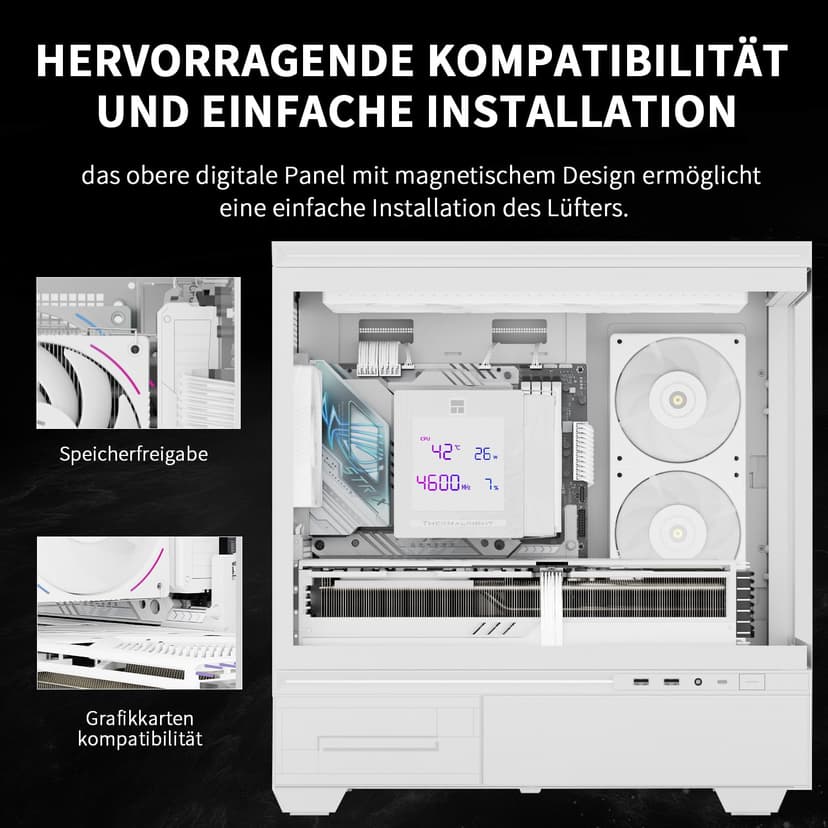 Thermalright TR Phantom Spirit 120 Digital SNOW Refroidisseur d'air, 7 caloducs, double ventilateur PWM 120 mm, prise en charge de AM4/AM5/Intel lga1700/115X/1200/1851 - 4