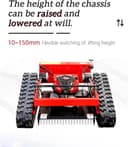 FUNNYBSG Smart Lawn Mower with Remote Control - Gas Powered and Crawler, 7.5/HP, 30° Slope Capacity, Ideal for Farms, Home Gardens, Orchards and Lawn Care - 7