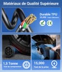 WityCharge Electric Car Charger 3.7 kW – 7 M/6-16 A Electric Car Charging Cable with Wall Mount Bag, Delayed Charger, Digital LCD, IP65, Compatible with EVs(IEC 62196-2) & PHEVS - 8