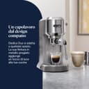 De'Longhi Dedica Duo EC890.M Barista Machine à café avec pompe, expresso et infusion à froid, machine à café manuelle avec tige à vapeur LatteArt, 15 cm de large, 2 expresso, écran tactile, tasse - 2
