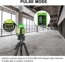 Niveau Laser Vert, Huepar 3x360 avec Batterie Li-ion Rechargeable, Laser Level Auto-nivellement, avec Port de Charge de Type-C et Étui de Transport à Coque Rigide Inclus - B03CG Pro - 4