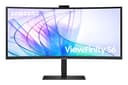 Samsung Ecran PC ViewFinity S65VC, 34" 100Hz - Dalle VA Incurvée 1000R, Résolution WQHD : 3440 x 1440 , 5ms, 3000:1, Adaptative Picture, Auto Source Switch+, KVM Switch,Pied Ajustable, Display port - 1