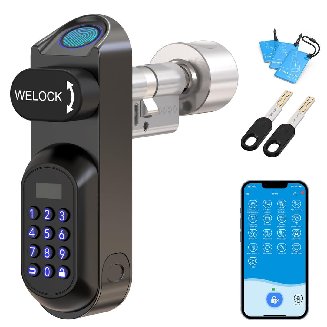 WELOCK U81 Smart Lock,Serrure Connectée,Serrure Empreinte…