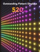 Govee Curtain Lights, 520 LED RGBIC Smart WiFi Curtain Lights for Outdoor, Dynamic Lights for DIY, Waterproof IP65, Christmas Decoration (1.5×2m) - 2