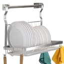 TQVAI ESYLIFE Stainless Steel Dish Rack Organizer with Drain Board, Silver by Esy-Life - 1