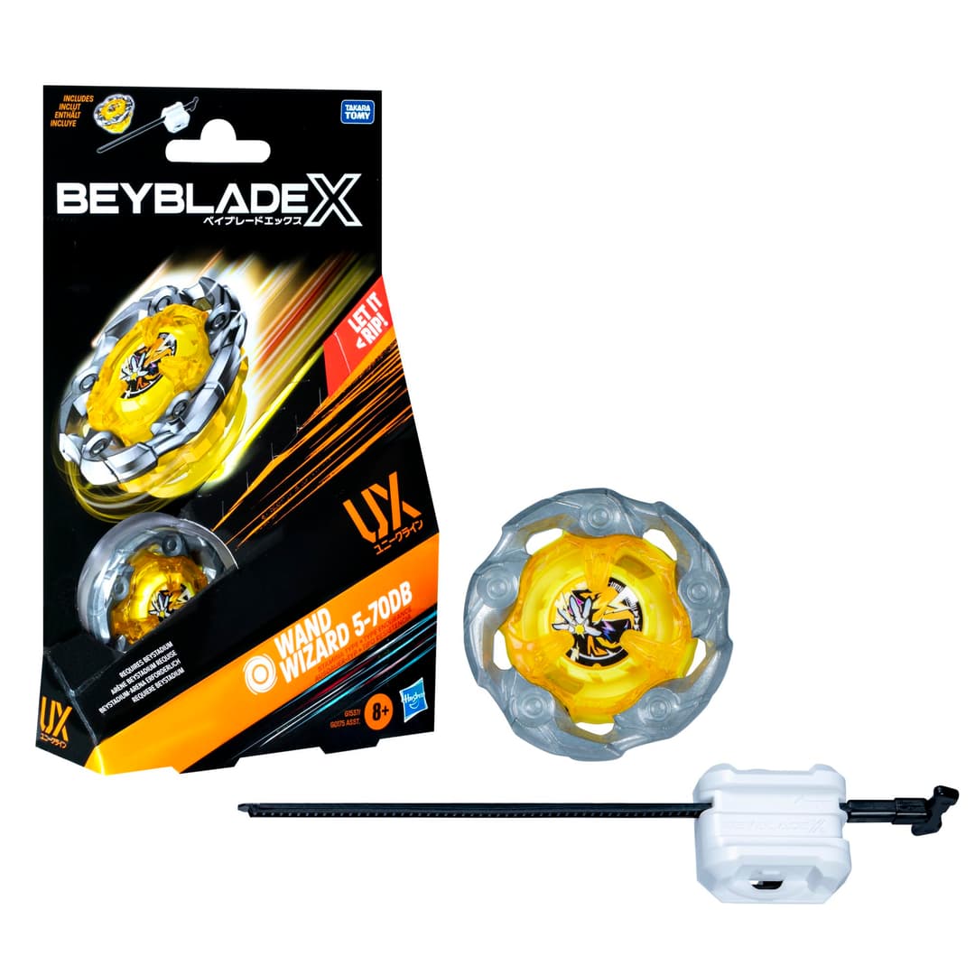 Beyblade X Wand Wizard 5-70DB UX Starter Pack Top and Launcher