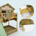 Disney Le Roi Lion Quest Aire de Jeux de Wickey - Structure d'escalade, Tour d'escalade, Jeux de Jardin pour Enfants - Aire de Jeux extérieure en Bois avec bac à Sable - 6