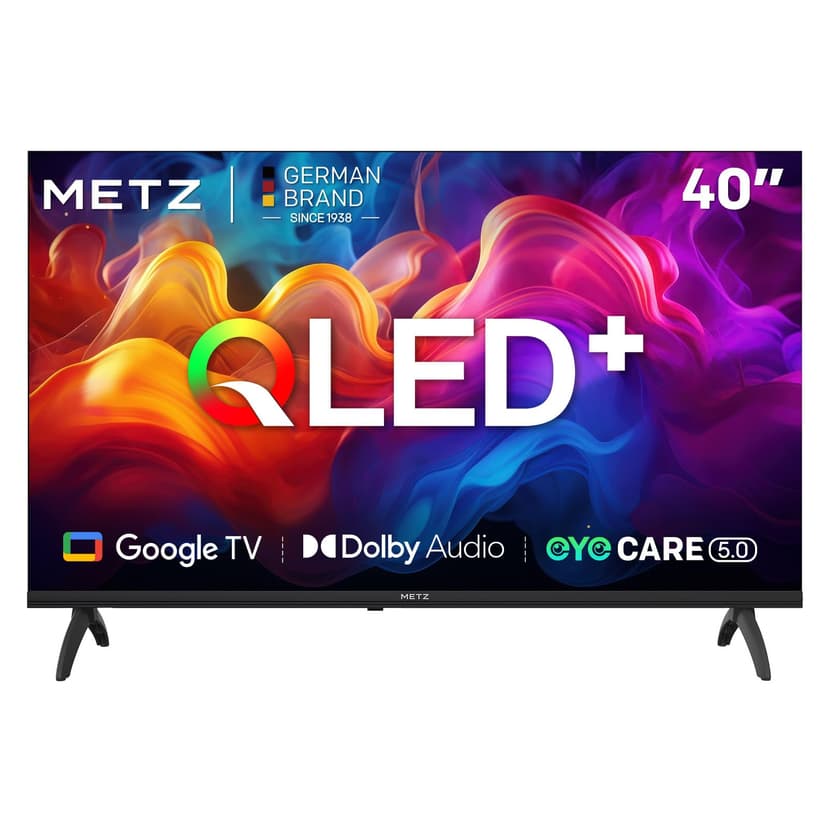 Metz 40 Pouces (100 cm) Smart TV FHD, QLED, LED Television Google Tele HDR 10 Dolby Audio Bluetooth 5,1 EyeCare Tuner DVB-T/T2/C/S/S2 CI+ (40MQF7000Z) - 1