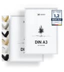 Heimlich double pack (2 pcs.) Picture Frames Wood - with Shatterproof Acryl Glass - DIN A3 (29,7x42cm), White - 1