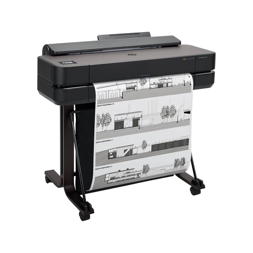 HP DesignJet T650 24, 61cm, Imprimante Grand Format, Traceur, Standard A4-A1, 81 Impressions A1/h, Wi-FI, Ethernet, USB, 2400x1200dpi, Métal recyclé, Version 2025, Garantie 2 Ans, Click, Noir - 9