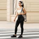 Anti-Cellulite Leggings, Sports Leggings Butt Push Up for Women, Leggings Women's Opaque Compression Sports Trousers, High Waist Yoga Pilates, black, M - 7