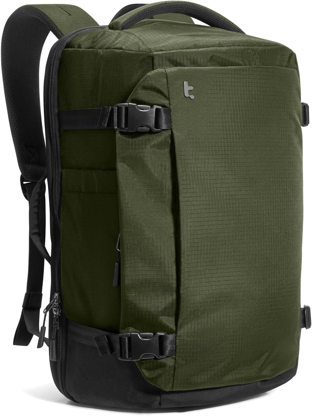 tomtoc Travel Backpack 40L, TSA Friendly Flight Approved Carry on Luggage Hand Water-resistant Lightweight Business Rucksack, Durable Large Weekender Bag Daypack Fits 17.3 Inch Laptop