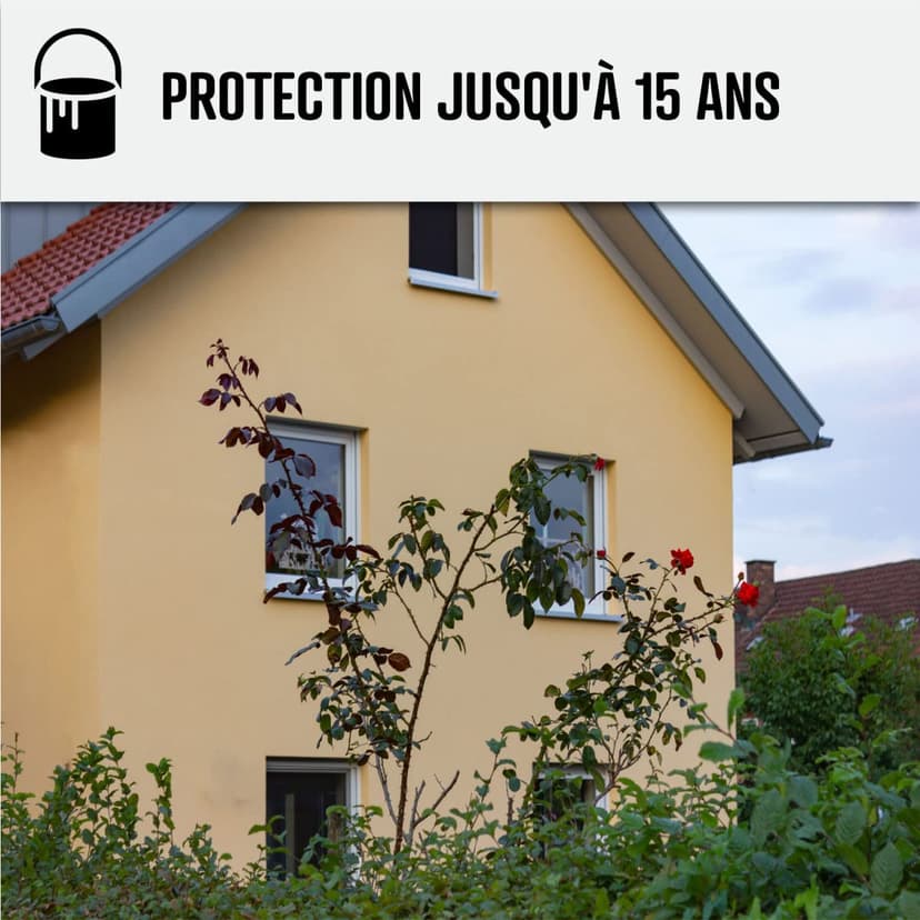 Siloxane facade paint, water resistant – durable up to 15 years – renovation facade, polishing wall – Arcafacade Siloxane – white (Ral 9003) – 10 l (+ or 60 m2 in 1 layer) – Arcane Industry - 7