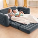 Intex Queen Size Pull-Out Inflatable camping sofa bed Sleep Away Futon Couch with 3 quick inflation and deflation valves, ?203.2 x 231.14 x 66.04 cm, Charcoal grey - 5