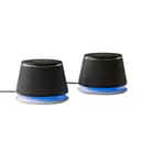 Amazon Basics Stereo 2.0 Speakers for PC or Laptop, 3.5mm Aux input, USB-Powered, 1 Pair, Black - 1
