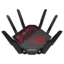 ASUS ROG GT-BE19000 - Routeur Gaming Wi-FI 7 - Tri-Bande - débit de 19Gb/s - Nouvelle Bande passante 320MHz & 4096-QAM, Double Port 10G, Triple accélérateur de Jeu, sécurité réseau Gratuite, AiMesh - 9