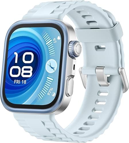 HUAWEI WATCH FIT 4 Pro Smartwatch, Ultra Thin, 1.82" Sapphire Glass, Titanium Alloy Bezel, Health Management, ECG, Up to 10 Days Battery Life, For Android and iOS, 6-Month Extended Warranty, Blue