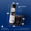 Panasonic Cordless phone KX-TG6821, Single, Silver, with answering machine - 6