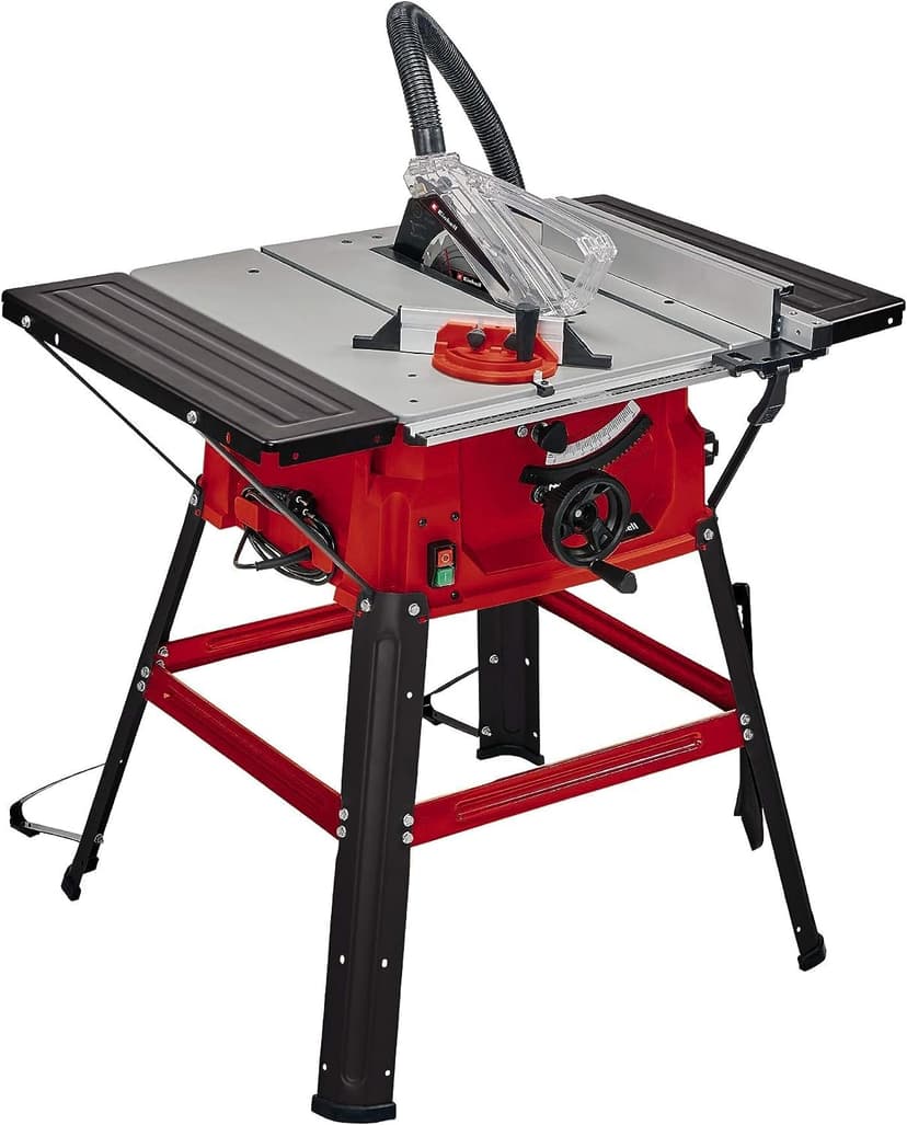Einhell Table Saw with Stand 2000W, Saw Blade with Height/Angle Adjustment Facility, Parallel Stop, Angle Stop +/- 60°, Metal Base Frame TC-TS 2025/2 U - 1