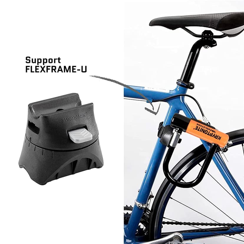 Kryptonite Evolution Standard Bike U-Lock, Heavy Duty Anti-Theft Bicycle U Lock, 14mm Shackle with Mounting Bracket and Keys, High Security Lock for Bicycles Scooters - 6