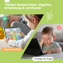 hahaland Jouet Bébé 1 an – Tablette Éducative Interactive avec Sons, Lumières et 5 Langues d’Apprentissage (en/FR/DE/IT/ES), Jouet d’Éveil Musical Cadeau Enfant 1 2 3 Ans Garçon Fille - 7