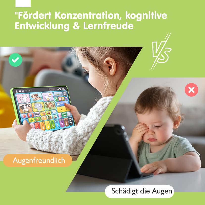 hahaland Jouet Bébé 1 an – Tablette Éducative Interactive avec Sons, Lumières et 5 Langues d’Apprentissage (en/FR/DE/IT/ES), Jouet d’Éveil Musical Cadeau Enfant 1 2 3 Ans Garçon Fille - 7