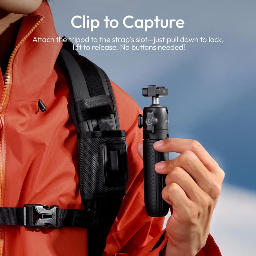 ULANZI MT66 Trépied pour caméra d'action, Support Adaptateur magnétique à dégagement Rapide pour DJI Osmo 360 Nano Action 5 Pro 4, Perche à Selfie/Mini trépied - 3