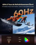 Vidéoprojecteur 4K【Netflix Inclus/Dolby】 1400 ANSI Projecteur Vidéo 4K Auto Focus/Keystone WiFi Bluetooth FHD 1080P, HDR10, Smart Rétroprojecteur Portable WiFi6 Extérieur Zoom50% Cadeau/Home Cinéma - 6