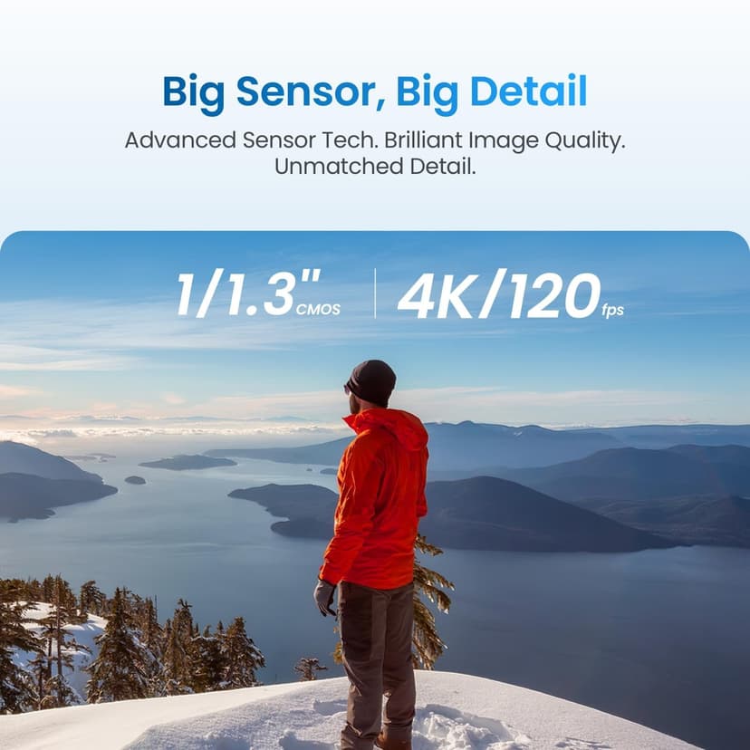 Xtra Action Camera, 1/1.3" Sensor & 4K Cinematic Video, Hyper Stabilization, Waterproof Camera to 52 Ft, 3-Hour Battery, Universal Quick Mount, Vlogging Camera for Adventure Photography - 3