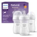 Philips Avent Natural Response Baby Bottle - 3 x 260ml Baby Milk Bottle for Newborns and Up, BPA Free, 1+ Months (Model SCY903/03) - 1