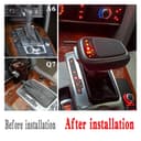 daili store LHD Gear Shift Knob Head Compatible With Audi A6 C6 C7 A4 B8 S6 A7 A5 8t Q5 8r Q7 4L A3 8P S5 S7 LED Gearbox Handle Stick Accessories Rod (Color : With LED light) - 3