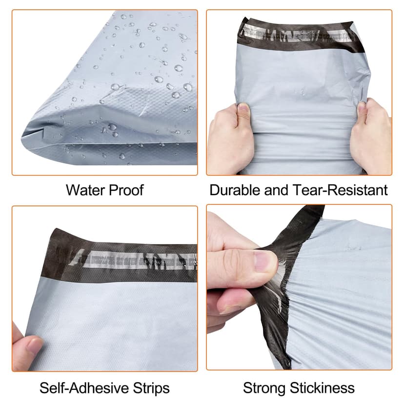 Chiluxendo 120pcs Mailing Bags Mix L/M/S, Vinted Shipping Bags, Self Adhesive Parcels, Plastic Mailing Bags, Mailing Bags, Non-Transparent, for Garment, Book, Shoes - 5
