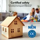 Aroha Smart Connect Smart WiFi Smoke and Carbon Monoxide Alarm - 10 Year Battery - Tuya & Smartlife - Combination Smoke Alarm & CO Detector - 3 set - 9
