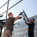 Unger ErgoTec NINJA Window Squeegee 45cm – 40° Aluminium Channel, Soft Rubber Blade & Ergonomic Handle – Professional Window Cleaning Equipment, Black - 2