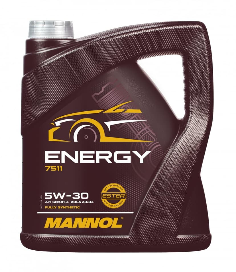 Mannol 5 Litre Energy 5W-30 Engine Oil A3/B4 Universal Synthetic Ester Technology - 1
