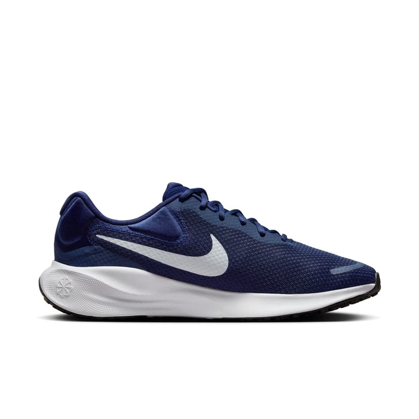 Nike Running Shoe Revolution 7, Midnight Navy/Pure Platinum-Black-White, FB2207-400, 43 EU (M 9.5 US) - 9