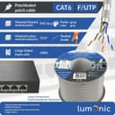 Lumonic 100 m Network Cable CAT 6 F/UTP I Cat6 Cable, Gigabit LAN Cable, Ethernet Cable I Flexible Patch Cable Shielded, for Indoor Use up to 250 - 2