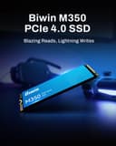 BIWIN M350 2TB SSD, PCIe 4.0 NVMe M.2 SSD, Up to 6,000MB/s, Graphene Thermal Management & HMB, PCIe Gen4x4 Interface Solid State Drive, Compatible with Desktops Laptop mini PC PS5 - 3