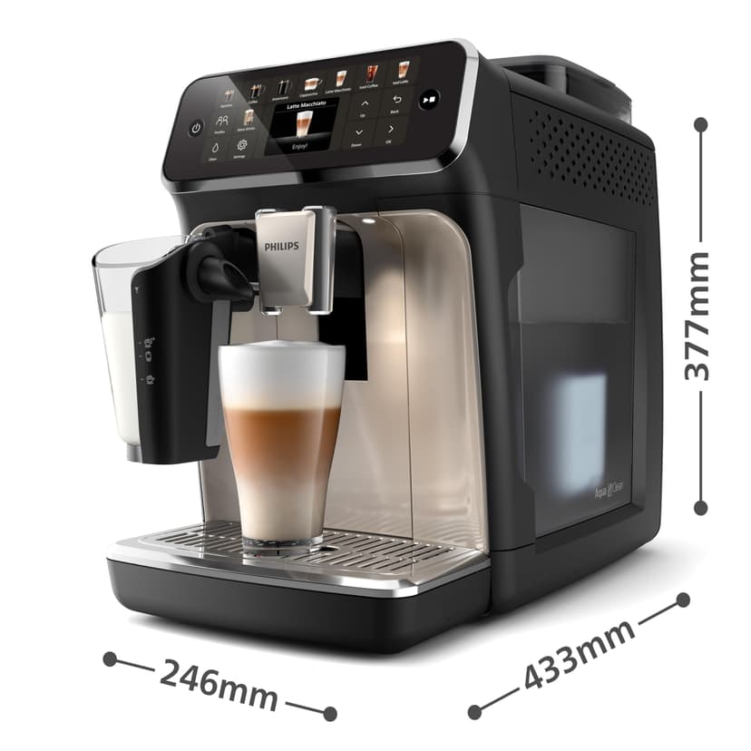Philips 5500 series LatteGo EP5547/90 Macchina caff? automatica, 20 bevande, cappuccinatore, 1.8 L, macine in ceramica (Philips EP5547/90 coffee maker Fully-a) - 7