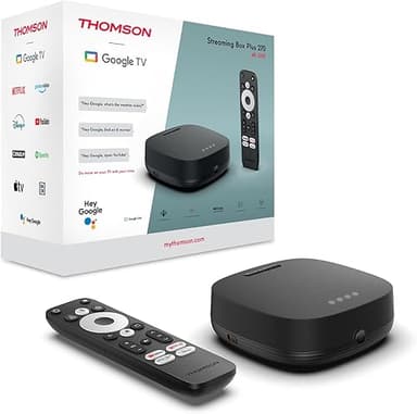 THOMSON Streaming Box Plus 270, Google TV, 4K UHD, Comman…