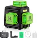 Niveau Laser Vert, Huepar 3x360 avec Batterie Li-ion Rechargeable, Laser Level Auto-nivellement, avec Port de Charge de Type-C et Étui de Transport à Coque Rigide Inclus - B03CG Pro - 1
