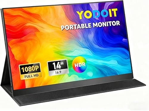 Yodoit Écran Portable 14", 1920 × 1080 100% sRGB FHD Ecra…