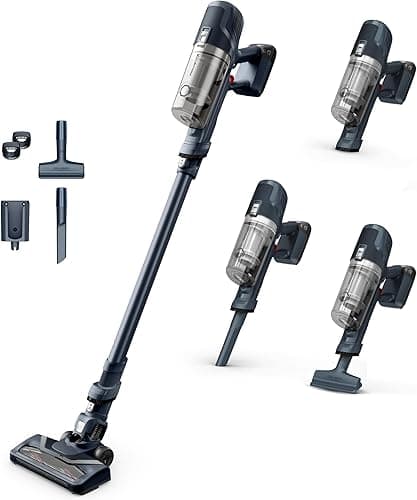 Rowenta X-Pert RH6831EO 6.60 Battery Vacuum Cleaner, 100 W Power, 45 Minutes Runtime, Wireless & Bagless, LED Brush Head, Very Light, 0.55 L Dust Container, Includes Crevice Nozzle & Wall Bracket