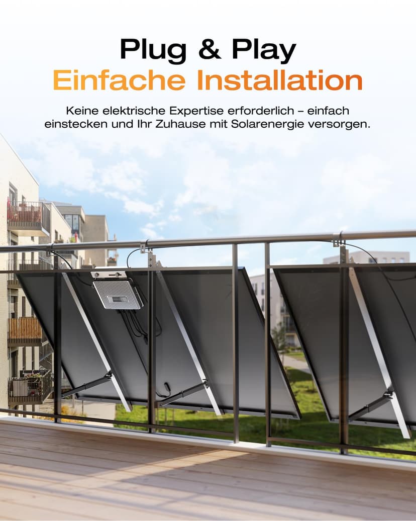 EcoFlow Stream Micro-onduleur Solaire Intelligent 800 W, pour Centrale électrique de Balcon, onduleur PV pour 2 Panneaux solaires, Étanchéité IP67, MPPT intégré, Contrôle par WiFi/APP - 4