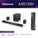 Hisense AX5125H 5.1.2 Channel 500W Dolby Atmos Soundbar with Wireless Subwoofer& Up Firing Speakers& Turly Wireless Rear Speakers - 3